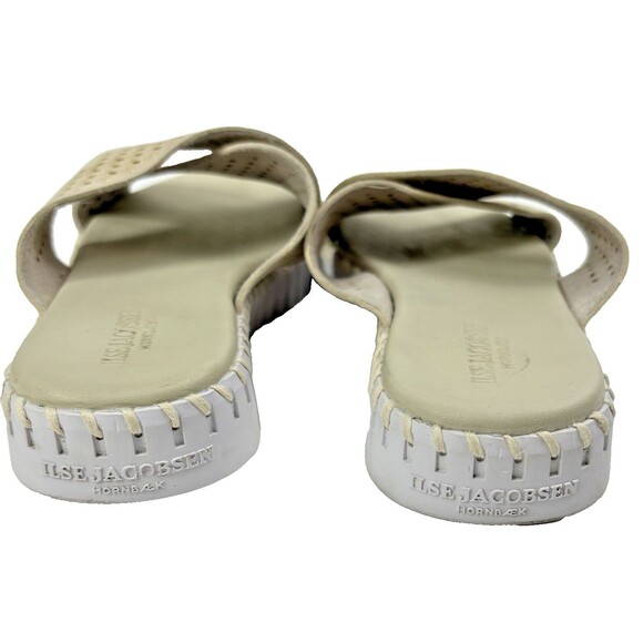 Ilse Jacobsen Tulip Cross Band Sandal Slide Milk Cream US 9.5  EU 40 READ - Picture 7 of 11